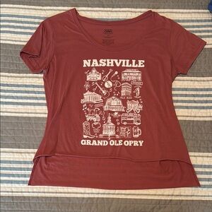 Women's Dark Pink High-Low Tee